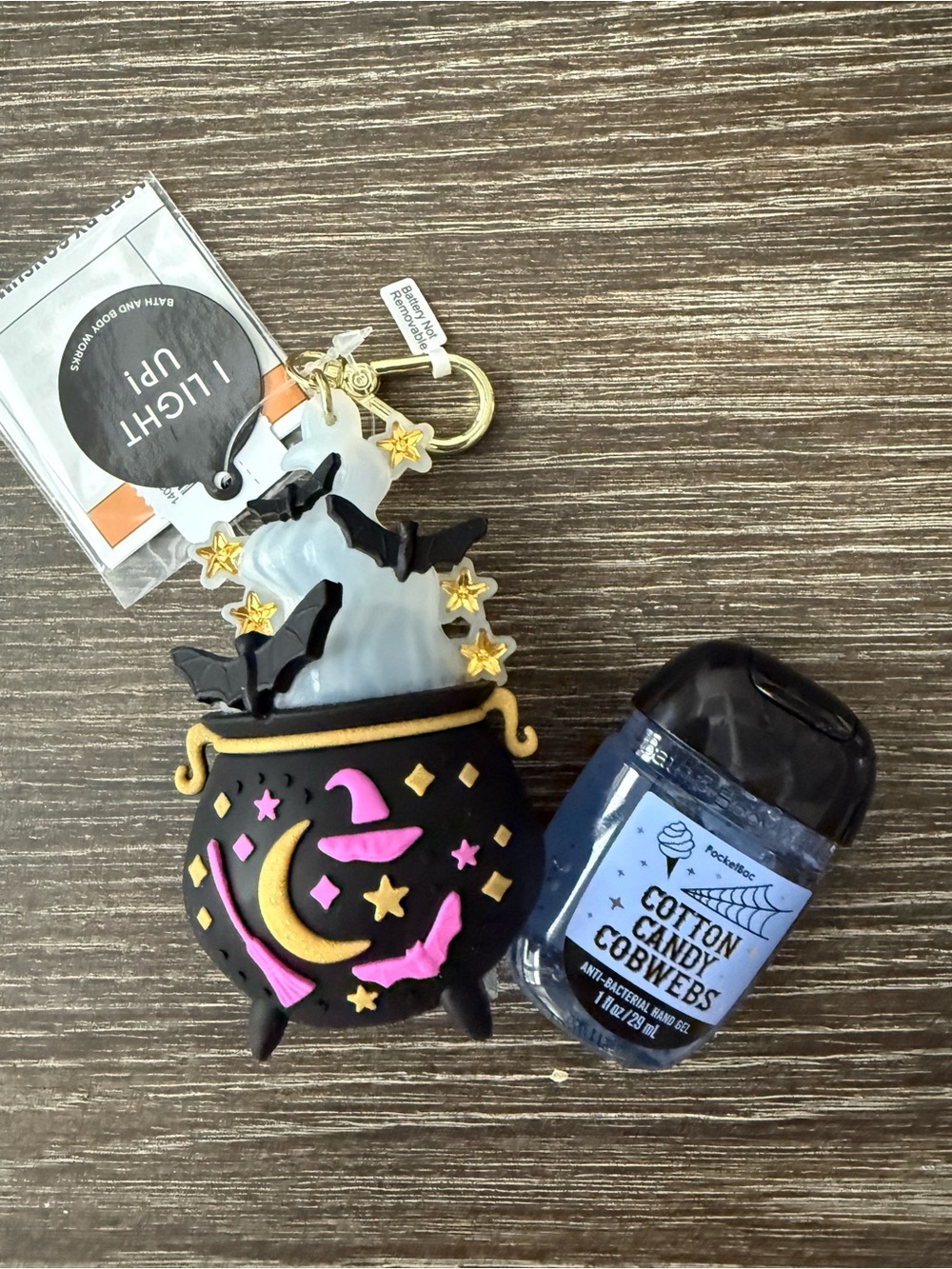 NWT Halloween Bath & Body Works Cauldron light up PocketBac Holder set